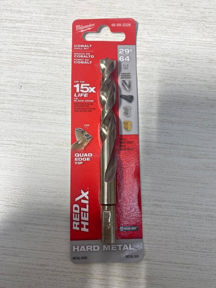Milwaukee Tool 29/64 inch Cobalt Red Helix Drill Bit