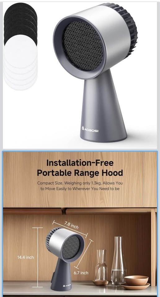 AAOBOSI Portable Range Hood - 3-Speed, Low Noise - photo 2