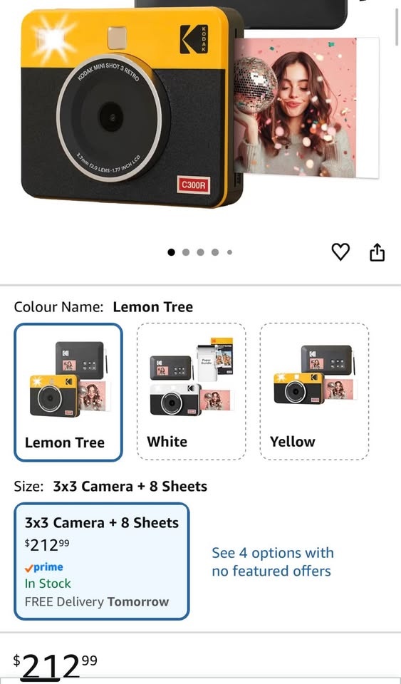 KODAK Mini Shot 3 Retro 4PASS Instant Camera & Printer - photo 2