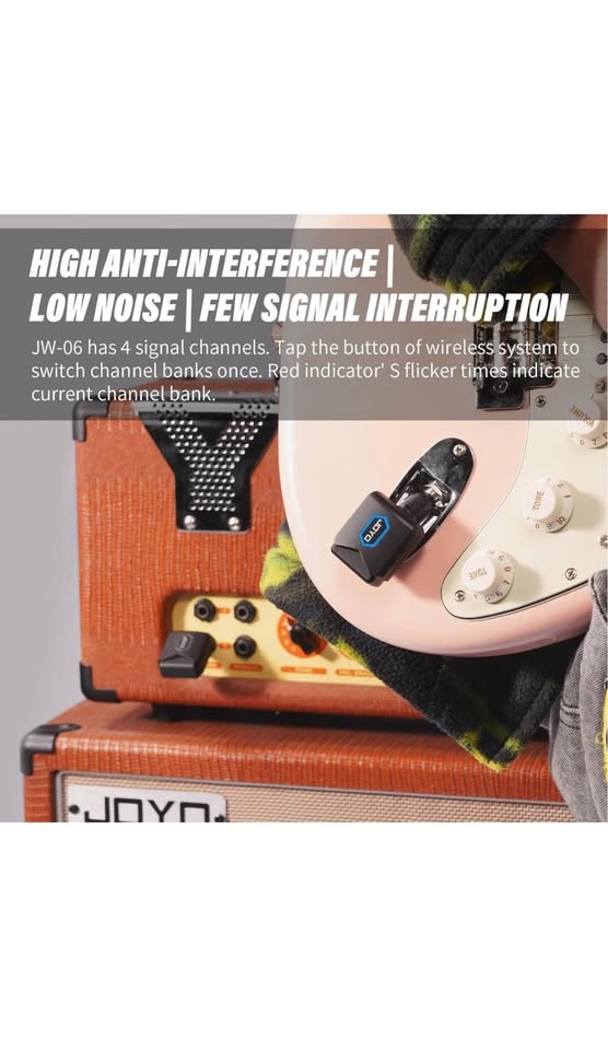 JOYO Wireless Guitar System 5.8GHz Transmitter Receiver - photo 3
