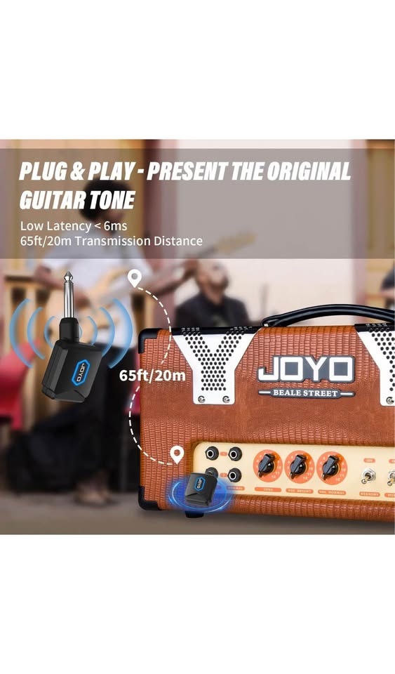 JOYO Wireless Guitar System 5.8GHz Transmitter Receiver - photo 4
