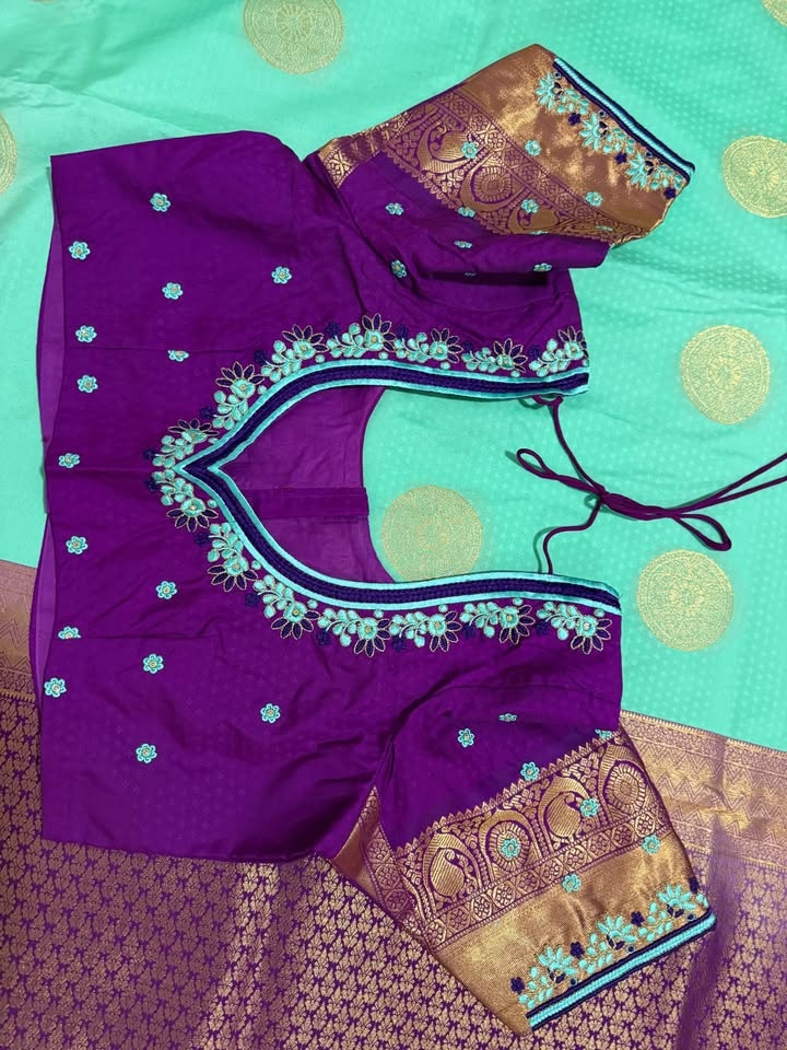 Kanchipuram Soft Silk Saree with Ready-to-Wear Blouse - photo 5
