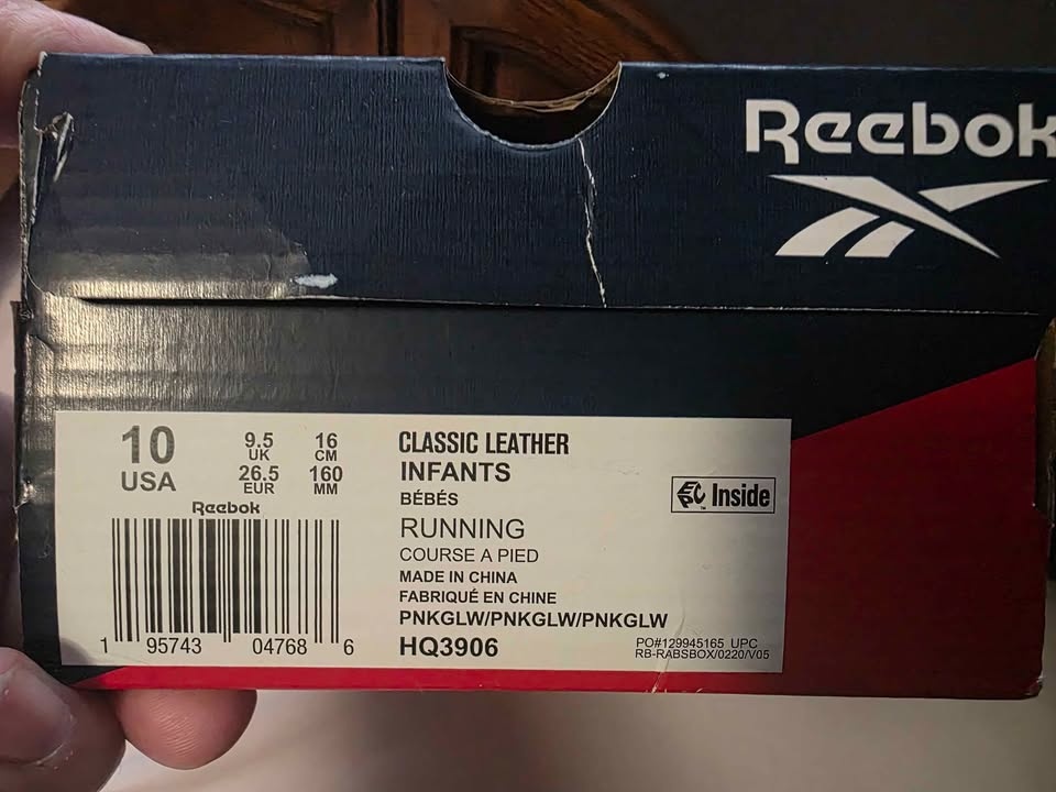 Reebok Classic Leather Sneaker, Pink Glow, 10 US infants - photo 2