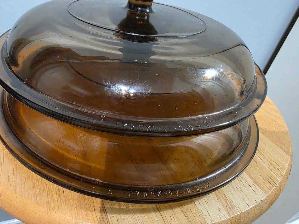 🤎Pyrex Vision Amber Set 2 Pots - photo 3