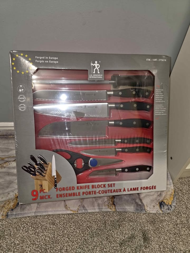 J.A. Henckels 9-Piece Knife Block Set