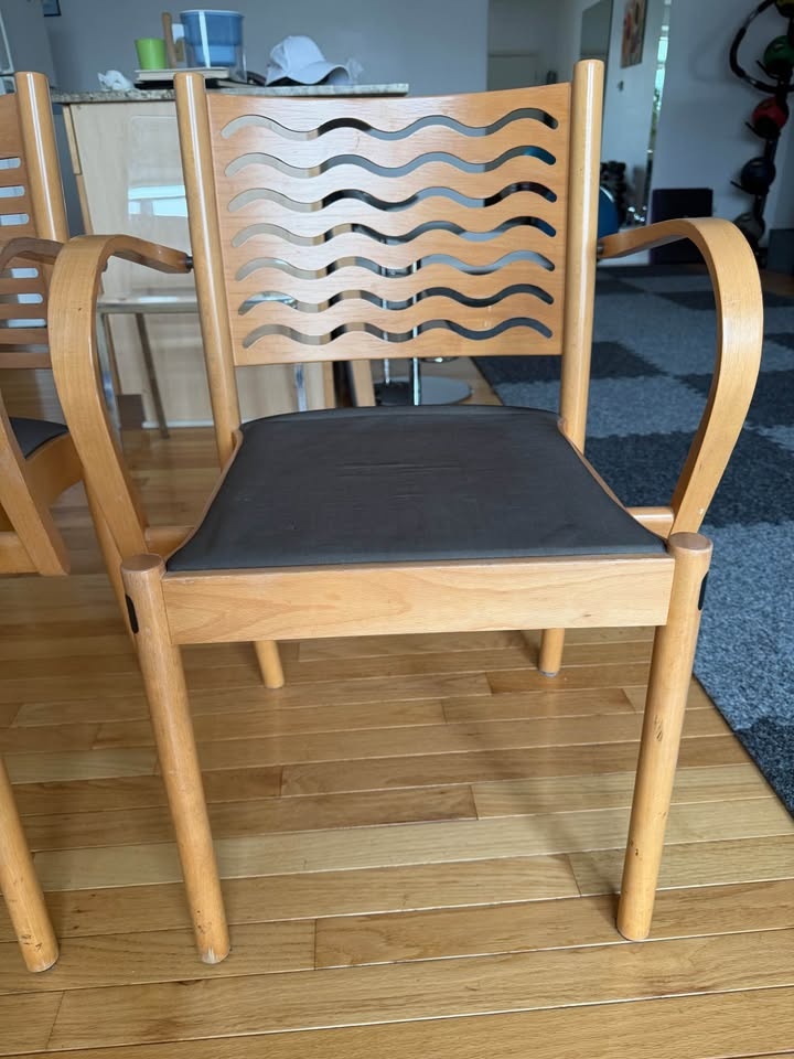 Wood Accent Chairs - Set of 2 - photo 3