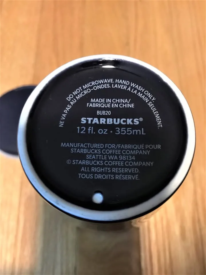 Starbucks Mermaid Purple & Gold Ceramic Travelling Mug 12oz image indicator(5)