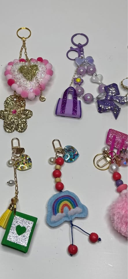Assorted Cute Keychains and Bag Charms