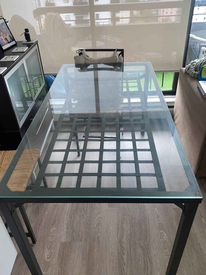 Glass Dining Table and Chairs