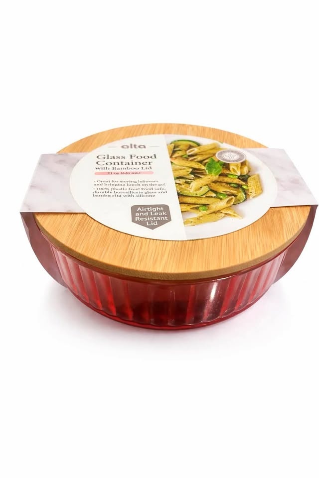 Alta Glass Round Food Storage w/ Bamboo Lid