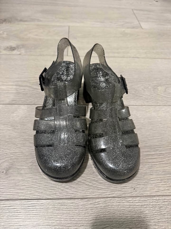 Glittery Jelly Sandals Size 39