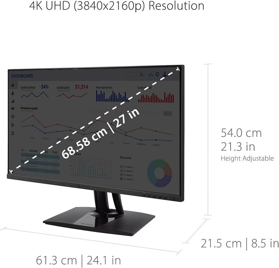 ViewSonic VP2756-4K 27-inch 4K UHD IPS Monitor - photo 3