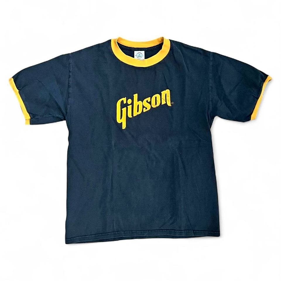 Vintage Gibson Ringer T-Shirt - Medium
