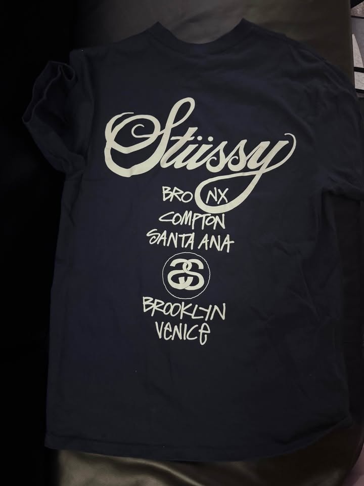 Stussy World Tour Tee - Navy Blue - photo 2