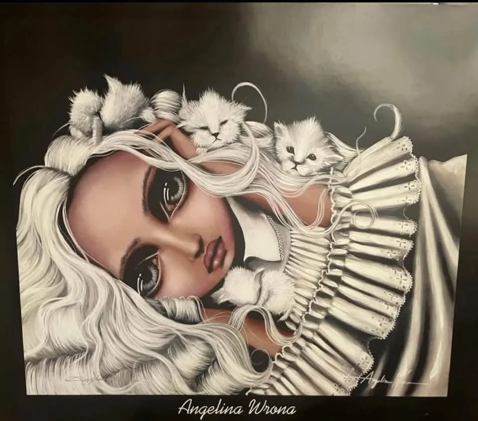 Angelina Wrona Hand Signed Poster LOT image indicator(2)