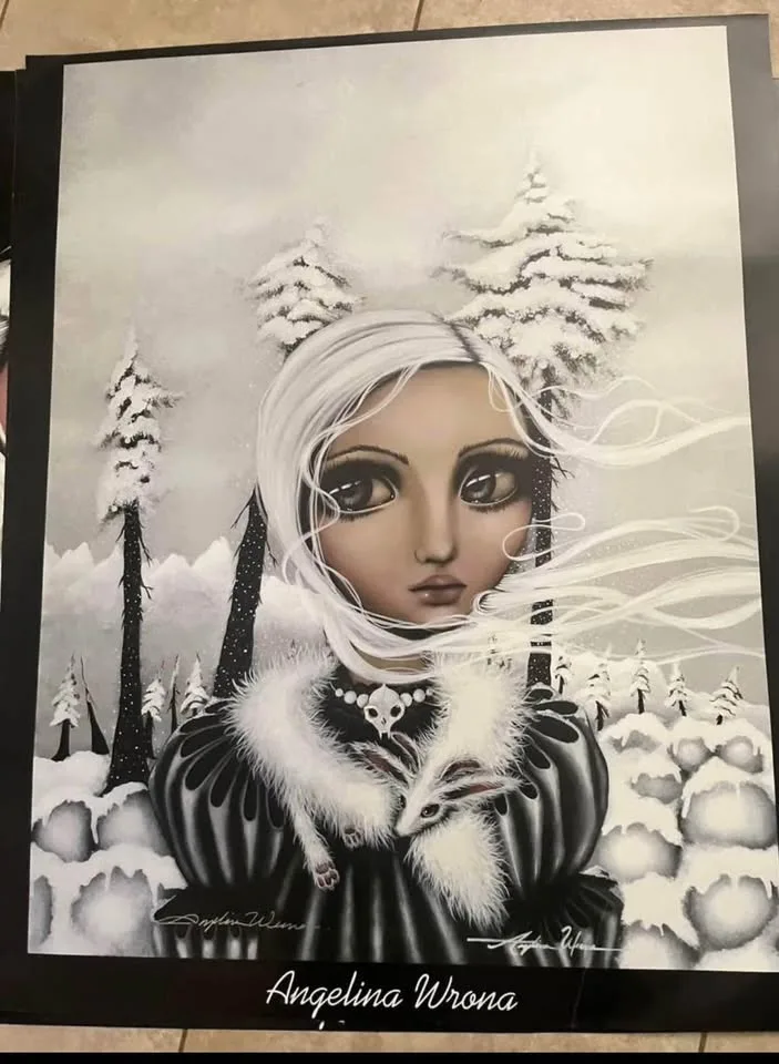 Angelina Wrona Hand Signed Poster LOT image indicator(10)