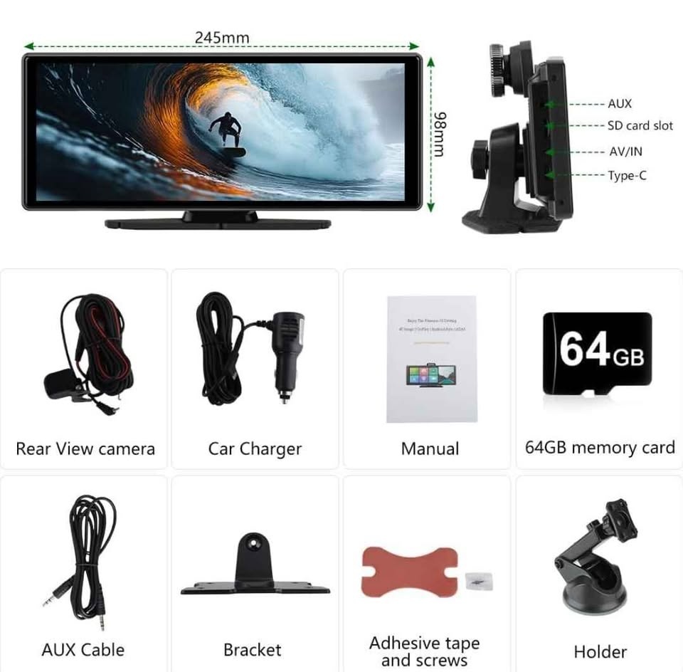 Portable Wireless CarPlay Screen - photo 2