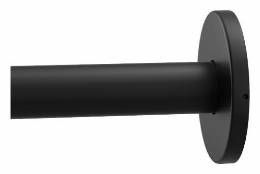 Matte Black Shower Curtain Rod - Moen 5ft Straight Fixed 🥕 - photo 3