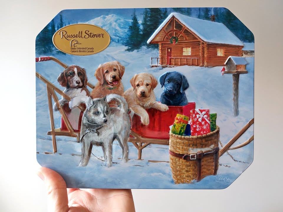 Embossed Decorative Holiday Tin Box 🥕
