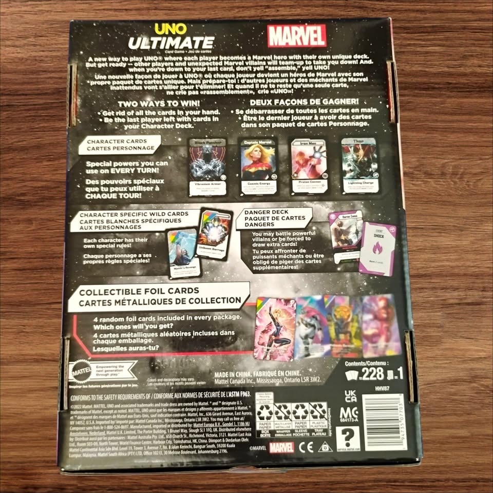 UNO Ultimate Marvel Card Game 2023 1st Edition - photo 2
