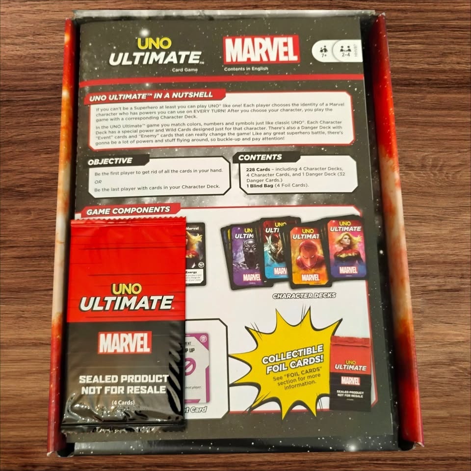 UNO Ultimate Marvel Card Game 2023 1st Edition - photo 4