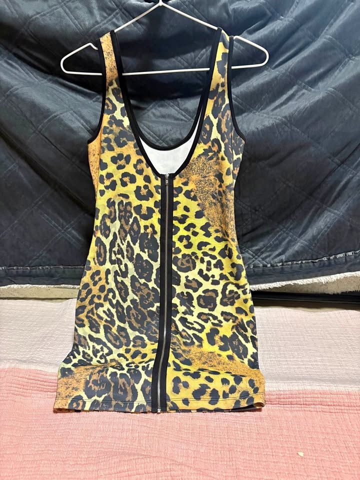 Leopard Print Mini Dress