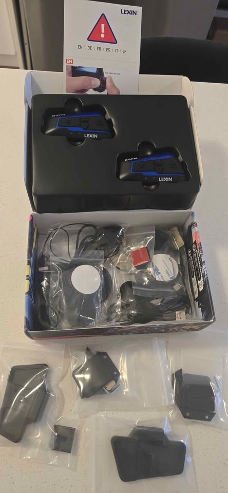 LEXIN Motorcycle Bluetooth Headset 2 Pack - photo 4