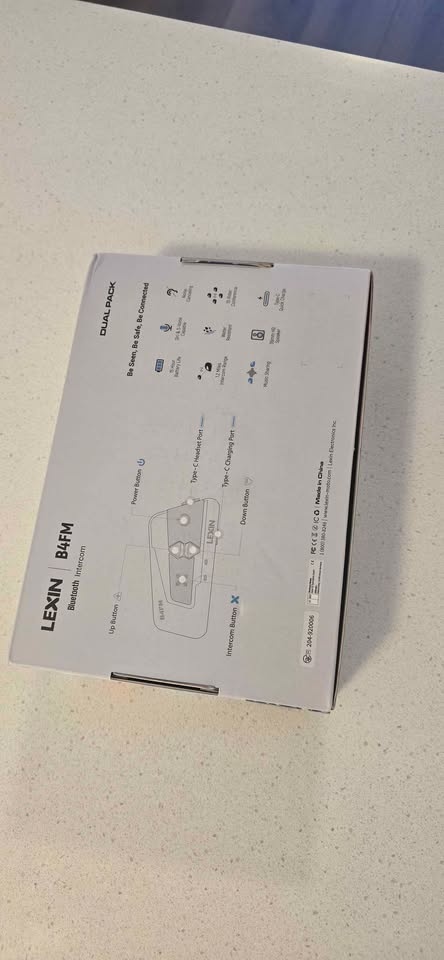 LEXIN Motorcycle Bluetooth Headset 2 Pack - photo 5