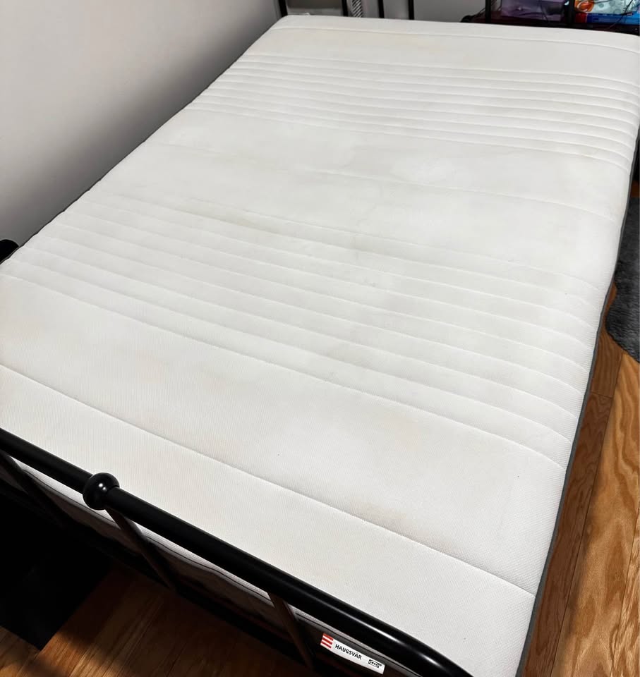 Full/double medium firm hybrid mattress HAUGSVÄR moving sale