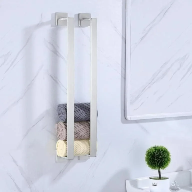 New in box 2 Pack 16 Inch Bathroom Towel Bars image indicator(2)