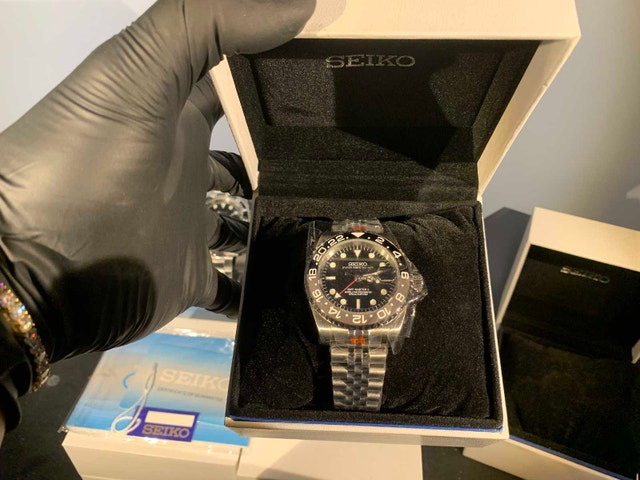 Seiko Mod "Bruce Wayne" GMT Dive Watch