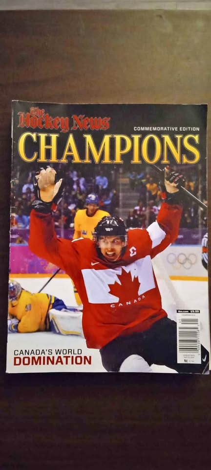 Sidney Crosby The Hockey News Magazine Team Canada Champions Iss