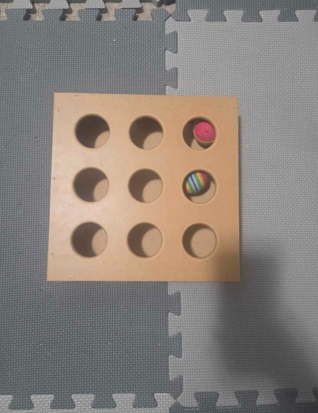 Interactive Wooden Cat Puzzle Toy