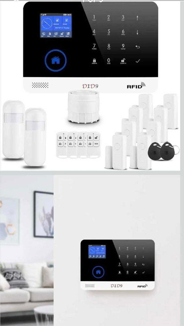 D1D9 Smart Home Alarm System - 4G + WiFi - No Monthly