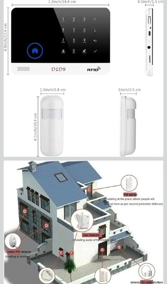 D1D9 Smart Home Alarm System - 4G + WiFi - No Monthly - photo 4