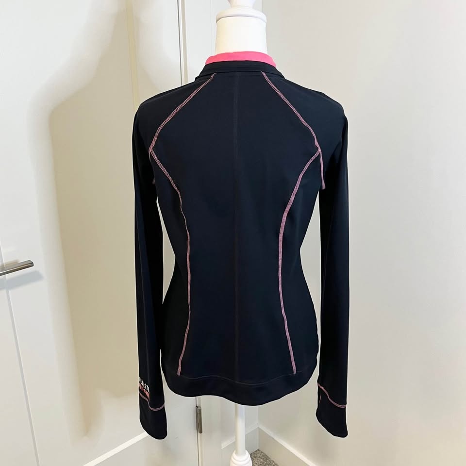 Hollister Navy/Pink Long Sleeve Zip-Up - Size M - photo 2