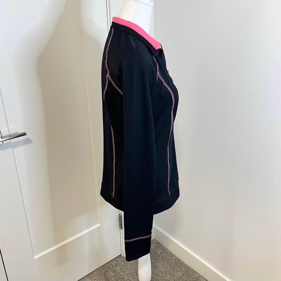 Hollister Navy/Pink Long Sleeve Zip-Up - Size M - photo 5