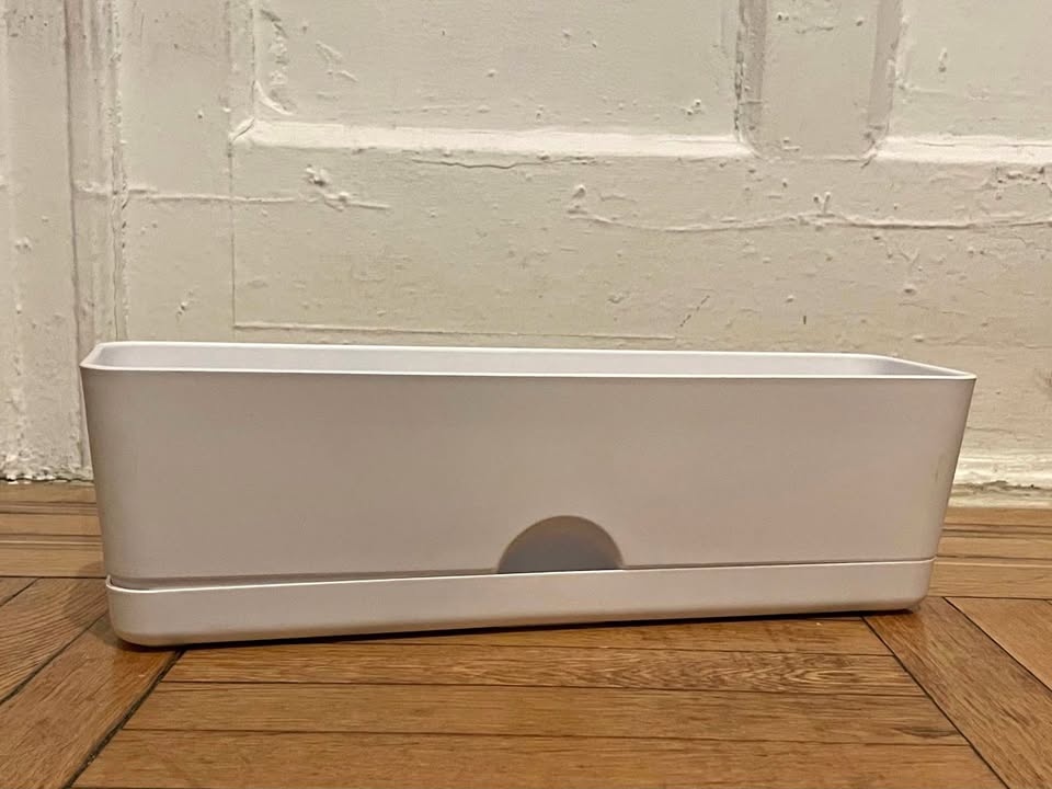 White Planter Box