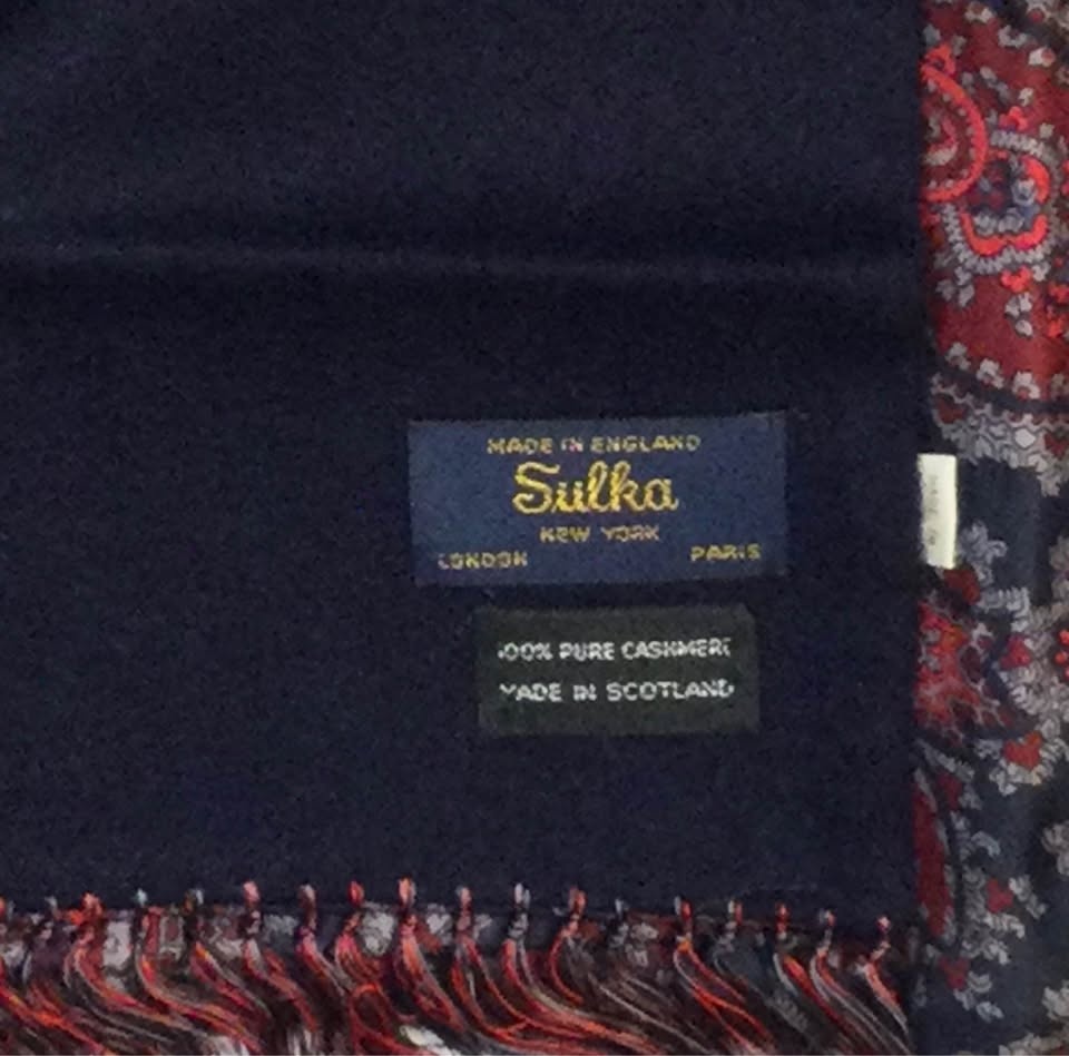 Vintage Sulka Cashmere/Silk Scarf - New - photo 3