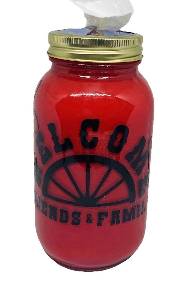 Handmade Painted Mason Jar Tissue Holder. Hey Y’All and Welcome