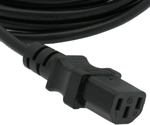 10 Feet Power Extension Cord C13 to C14 Black/SVT 18/3 (3 Pack) - photo 2