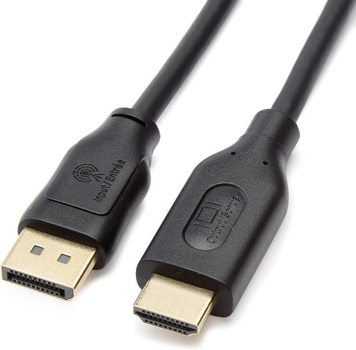 Amazon Basics DisplayPort to HDMI Cable, 3FT