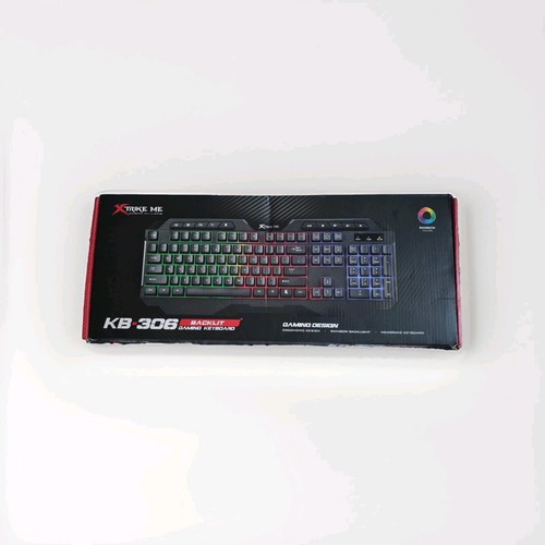 Xtrike Me 114-Key Wired Keyboard with Rainbow Backlight - USB 2