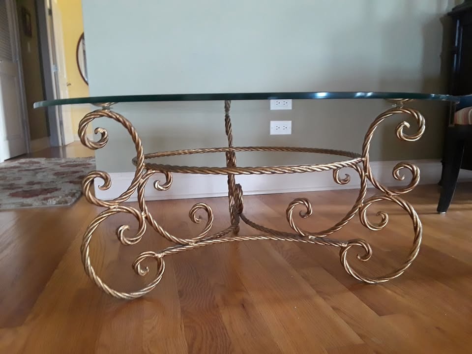 36" Round Glass Table