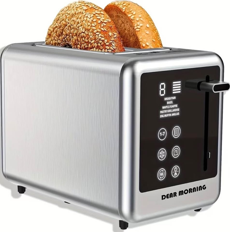 DEAR MORNING 2-Slice Digital Toaster
