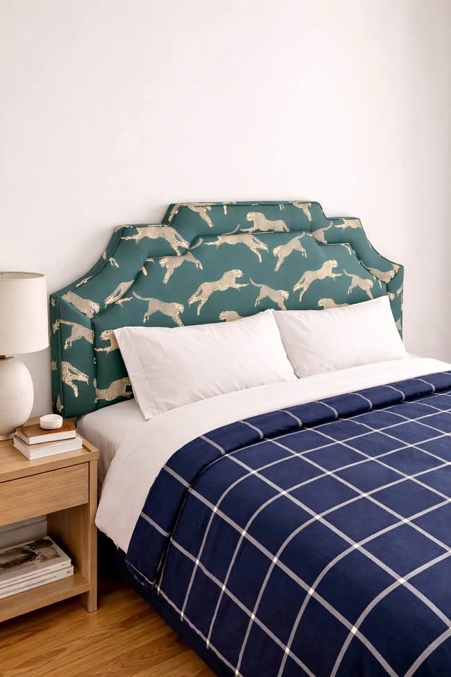 Scalamandré x The Inside Emerald Zebra Headboard - Queen