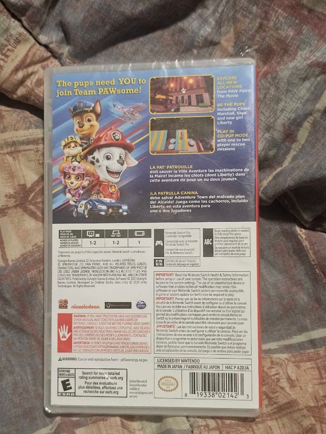 Paw Patrol Adventure City Calls Nintendo Switch - photo 2