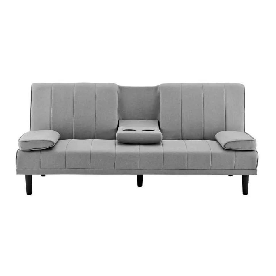 Cozy 3-Seater Sofa Bed with Cupholders