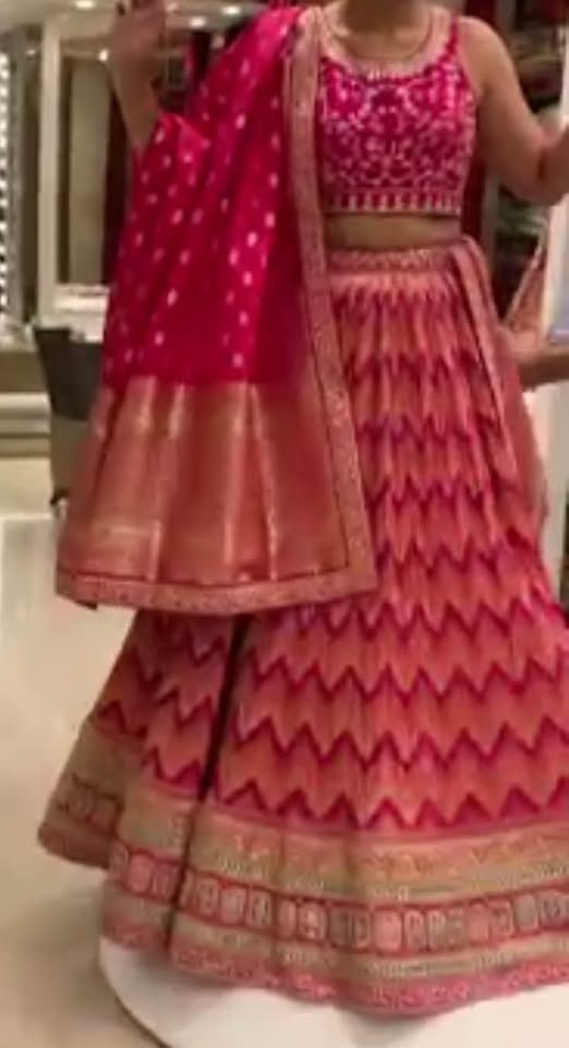 Beautiful New Organza Lehenga from Delhi - photo 2