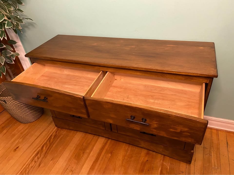 FREE DELIVERY: Long Maple Dresser $200 (HRM) - photo 5